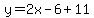 y=2x-6%2B11