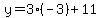 y=3%28-3%29%2B11