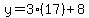 y=3%2817%29%2B8