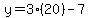 y=3%2820%29-7