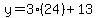 y=3%2824%29%2B13