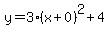 y=3%28x%2B0%29%5E2%2B4
