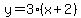 y=3%28x%2B2%29
