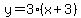y=3%28x%2B3%29