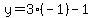 y=3%2A%28-1%29-1