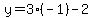 y=3%2A%28-1%29-2