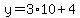 y=3%2A10%2B4