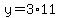 y=3%2A11