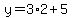 y=3%2A2%2B5