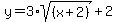 y=3%2Asqrt%28%28x%2B2%29%29%2B2