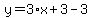 y=3%2Ax%2B3-3