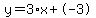 y=3%2Ax+%2B+-3