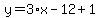 y=3%2Ax-12%2B1