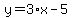 y=3%2Ax-5