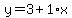 y=3%2B1%2Ax