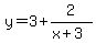 y=3%2B2%2F%28x%2B3%29