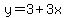 y=3%2B3x