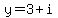 y=3%2Bi