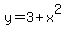 y=3%2Bx%5E2