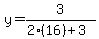 y=3%2F%282%2816%29%2B3%29