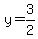 y=3%2F2