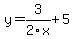 y=3%2F2x%2B5