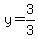 y=3%2F3
