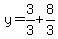 y=3%2F3%2B8%2F3