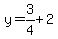 y=3%2F4%2B2