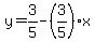y=3%2F5-%283%2F5%29%2Ax