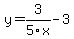 y=3%2F5x-3
