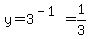 y=3%5E%28-1%29=1%2F3