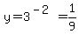 y=3%5E%28-2%29=1%2F9