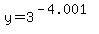 y=3%5E%28-4.001%29
