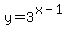 y=3%5E%28x-1%29