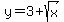y=3+%2B+sqrt%28x%29