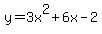 y=3+x%5E2%2B6+x-2