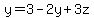 y=3-2y%2B3z