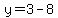 y=3-8