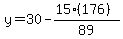 y=30-%2815%28176%29%29%2F89