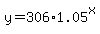 y=306%2A1.05%5Ex