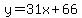 y=31x%2B66