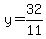 y=32%2F11