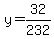y=32%2F232