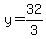 y=32%2F3