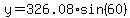 y=326.08%2Asin%2860%29