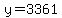y=3361