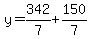 y=342%2F7%2B150%2F7