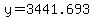y=3441.693