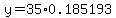 y=35%2A0.185193